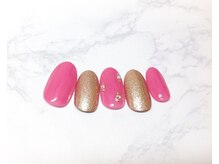 パラジェル登録サロン バランス シンプルネイル&アイラッシュ 新田東店(balance)/ワンポイントネイル