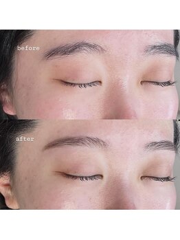 ネネ(nene.)/eyebrow wax + 眉カラー