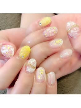 グラマラス アンジェアイ 荻窪店(glamourous ange eye)/押し花ネイル