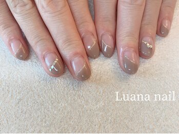 ルアナネイル(Luana nail)/斜めフレンチ