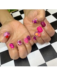 お花ギャルネイル