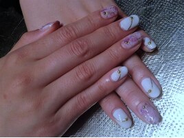 大理石変形フレンチネイル