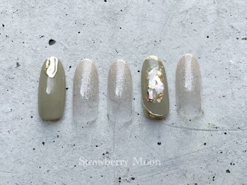 サロンストロベリームーン(Salon Strawberry Moon)/大人カワイイネイル