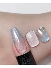 ティナ ネイルスタジオ(Tina Nail Studio)/ミラーパウダーグラデーション