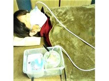 ジョイホットサロンの雰囲気（水素2還元：酸素1活性の吸入）