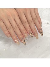 アンダーバーホワイトプラス 南海難波店(_WHITE+)/ハートホロネイル