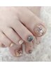《Foot》デザイン持ち込みOK♪パラジェル使用◎フットやり放題¥11500