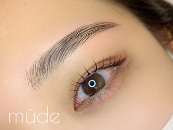 eyelash&eyebrow salon mude 堀江店[ミューデ]マツエク/LED/まつげパーマ/眉毛専門店の写真/お顔の黄金比×トレンド眉で印象UP♪【パリブロウリフト(眉パーマ)】【美眉スタイリング】で垢抜けた印象へ