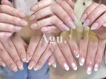 アグヘアー ムキシツ 国分寺(Agu hair mukisitu)/シンプルネイル♪
