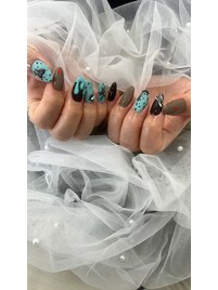 チョコミントネイル