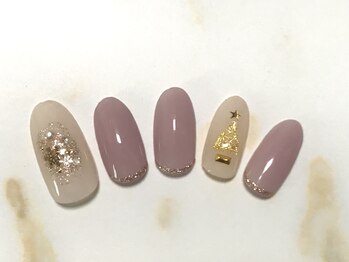 アース コアフュールボーテ 新潟中野山店 (EARTH Coiffure beaute')/クリスマスネイル￥5000