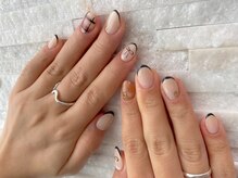 ボージュ バイ ルアナネイル(BeauJu by Luana Nail)/フレンチ×手書きアート