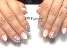 ホロ埋め尽くしネイル/夏ネイル