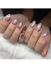 ミスネイル 北谷店(Ms.naiL)/ブラウンで秋ネイル