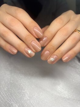 アンダールネイル(andar nail)の写真/【オフ込¥4800★】一人のネイリストが最後まで担当します♪丁寧な施術×こだわり商材!ドリンクサービスも◎