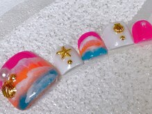 ビービーネイル(BB)/サンセット波ネイル