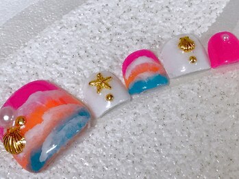 ビービーネイル(BB)/サンセット波ネイル