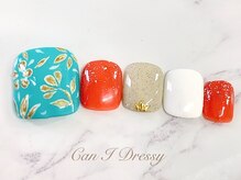 キャンアイ ドレッシー 横須賀中央店(Can i Dressy)/エスニックフットネイル￥8500