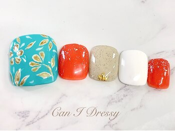 エスニックフットネイル￥8500