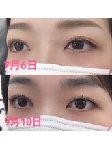 スリー(THREE)/ラッシュアディクト美容液使用例