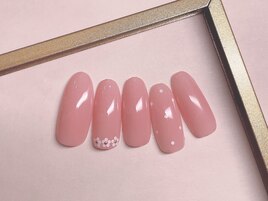 フラワードットネイル　¥6800