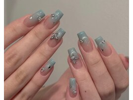 夏人気マグネットフレンチネイル