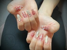 マヒヅメ(mahizume)の雰囲気（チェック秋ネイル♪お好きな色に調合します）