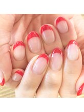 アイラッシュアンドネイル専門店 クラル(CURAR)/フレンチネイル￥6980