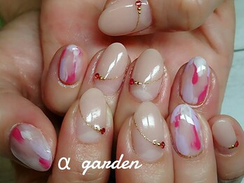 ネイルサロン アルファガーデン 町田本店(α garden)/4本アートコース●オフ込み2h