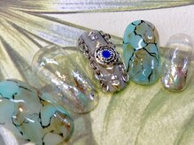 ビービーネイル(BB)/大理石ネイル