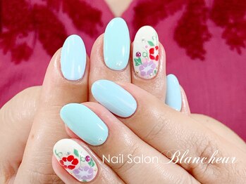 ネイルサロン ブランシュール(Nail Salon Blancheur)/【あさがおネイル】 夏ネイル