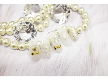 ビューティーアンドライフ オリビア(Beauty&Life Olivia)/ホワイト冬ネイル