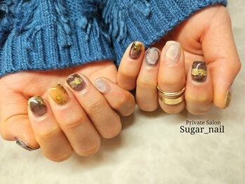 シュガーネイル(sugar nail)/ぷっくりニュアンスネイル