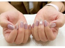 プルミエ ネイル(Premier Nail)/マグネット＆先端ラメワンカラー