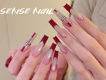 センスネイル 池袋店(Sense Nail)/赤フレンチデザイン