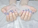 推しネイル 月ネイル