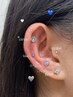 【大人可愛】ナチュラル耳つぼジュエリー《両耳10粒迄》メンズもOK！