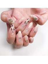 エスケーワイ(S K Y)/シアーベージュ×ドット