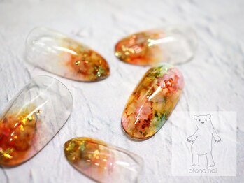 オトナネイル(otona nail)/クリアべっ甲のニュアンスネイル
