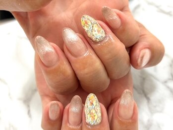 アンクジェーネイル(ankJ.nail)/マグフレンチ&埋め尽くし★