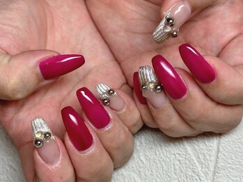 ネイルサロン ジュノ(JUNO)/アート4本 担当よしえ