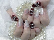 ミナミネイル(MINAMI NAIL)/リボンネイル8500円