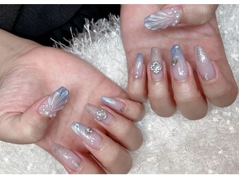 マグネットグラデーションネイル