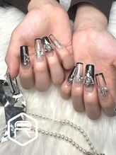 レディスペネイル ノウラ 名駅店(Redispe nail NouRa)/ブラックネイル