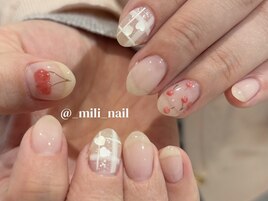 【mili】さくらんぼ×チェック
