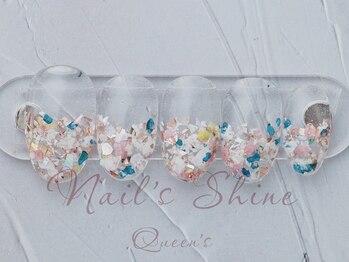 ネイルズシャインクイーンズ(nail's Shine Queen's)/クリアグラデーションアート