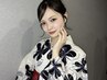 浴衣着付け＋ヘアセット　¥7750→