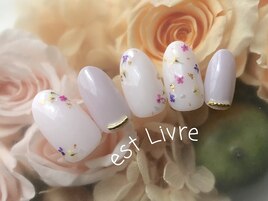 ドライフラワーネイル