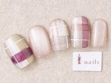 アイネイルズ 三宮店(I nails)/カラーマグネットチェック