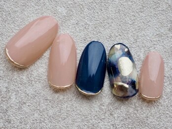 シックマーブルネイル